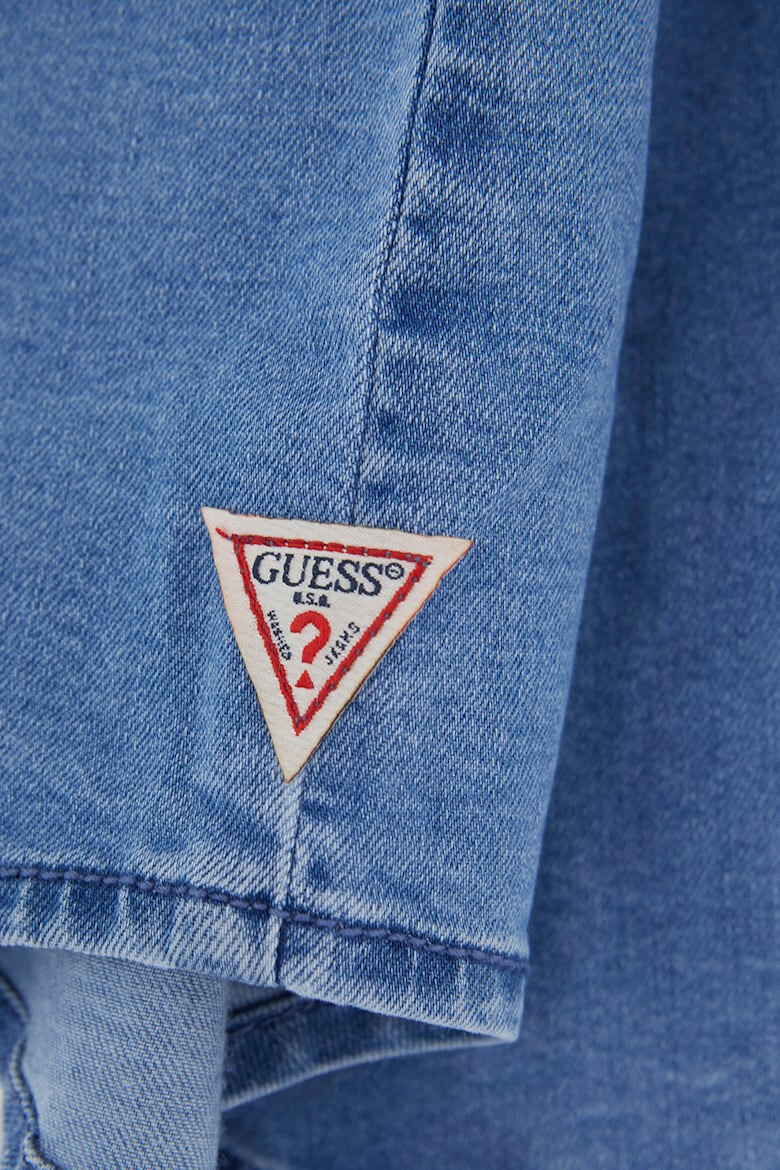 GUESS Camasa din denim cu maneci cazute - Pled.ro