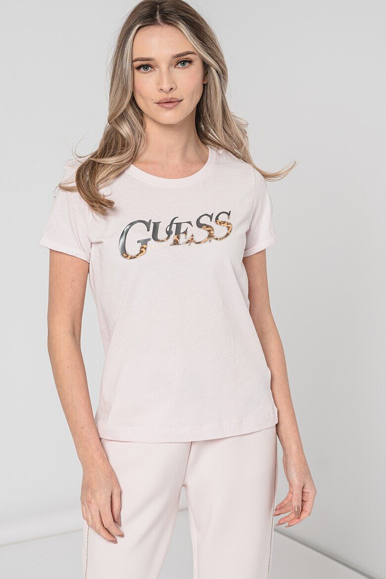 GUESS JEANS Guess Tricou de bumbac cu imprimeu logo - Pled.ro