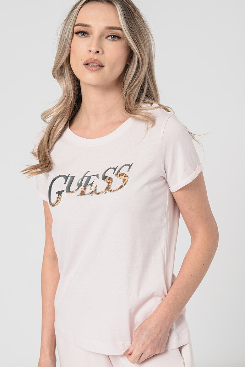 GUESS JEANS Guess Tricou de bumbac cu imprimeu logo - Pled.ro