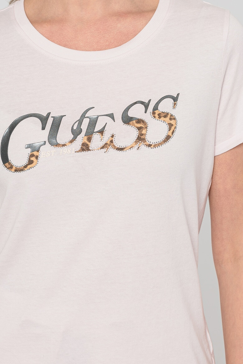 GUESS JEANS Guess Tricou de bumbac cu imprimeu logo - Pled.ro