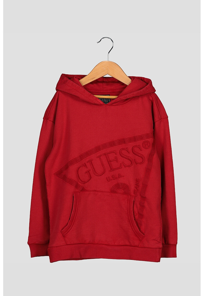 GUESS JEANS Hanorac cu logo brodat - Pled.ro