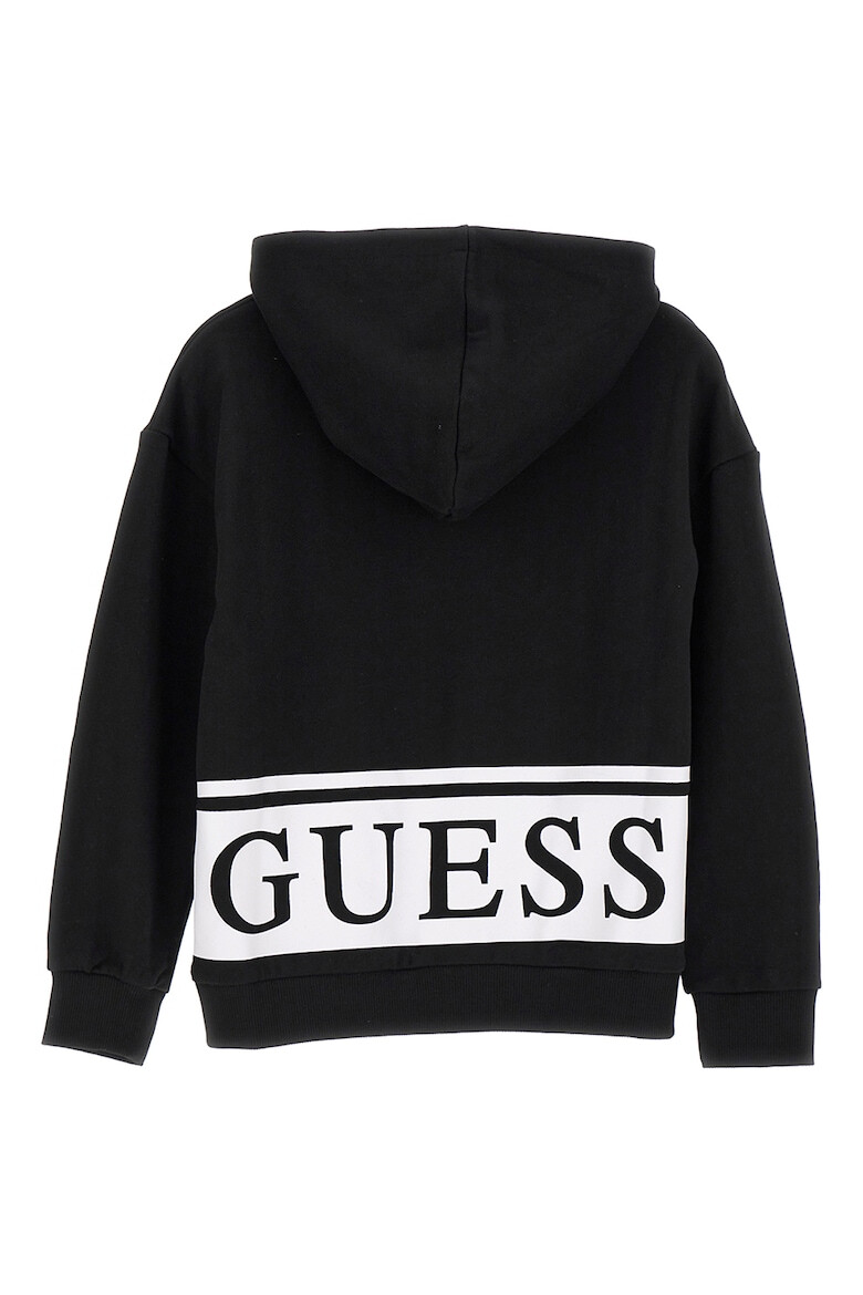 GUESS JEANS Hanorac de bumbac cu fermoar - Pled.ro