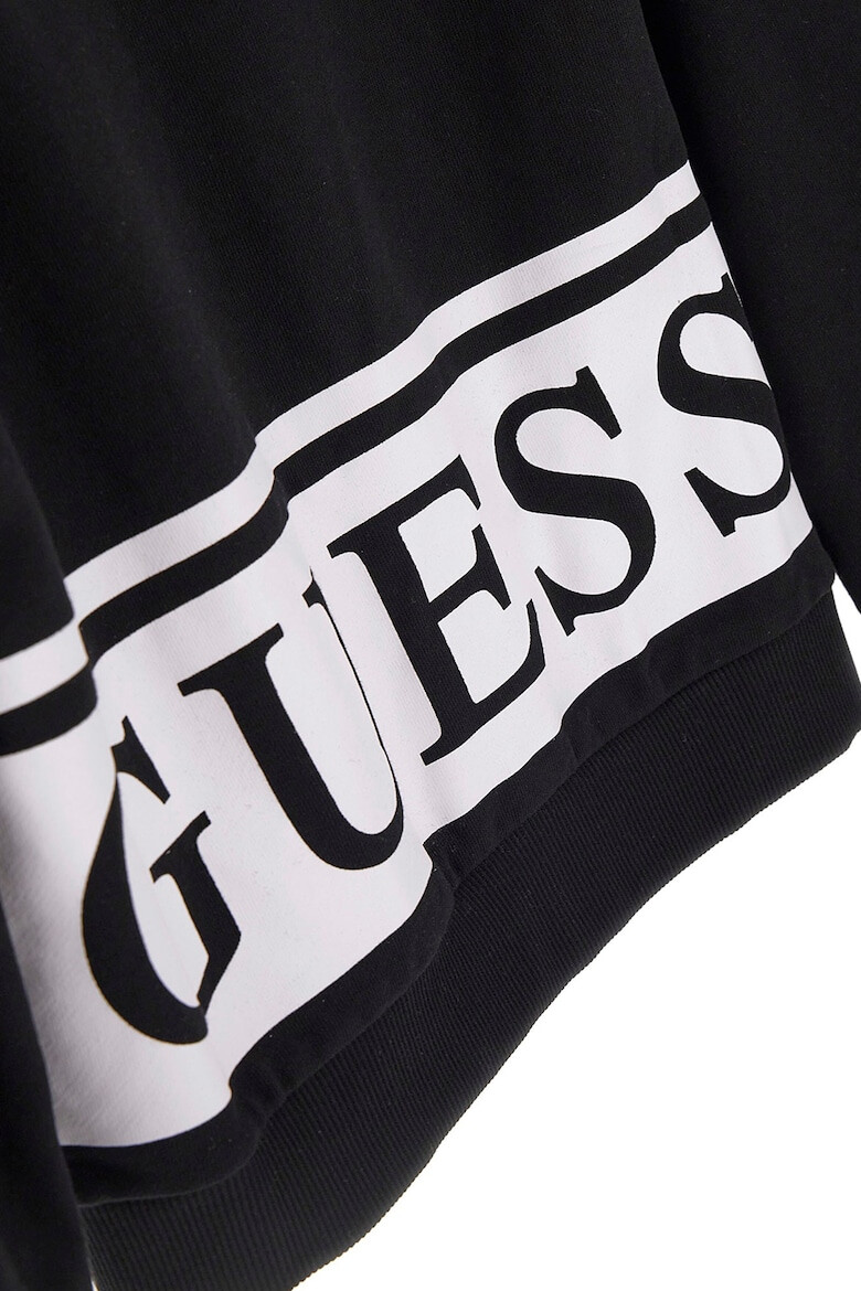 GUESS JEANS Hanorac de bumbac cu fermoar - Pled.ro