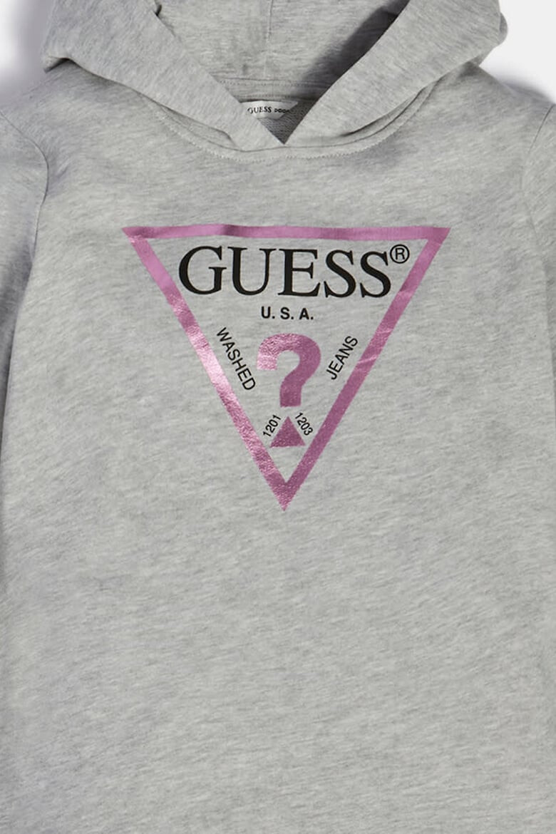 GUESS JEANS Hanorac de bumbac cu imprimeu logo - Pled.ro