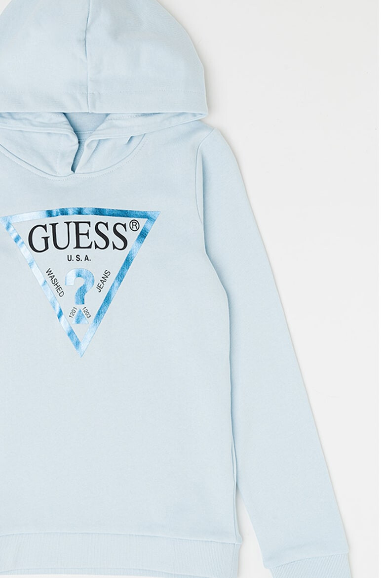 GUESS JEANS Hanorac de bumbac cu imprimeu logo - Pled.ro