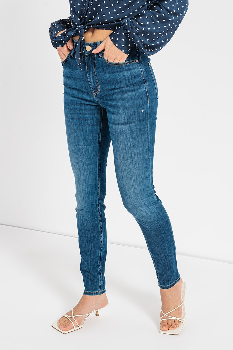 GUESS JEANS Blugi skinny cu aspect decolorat - Pled.ro