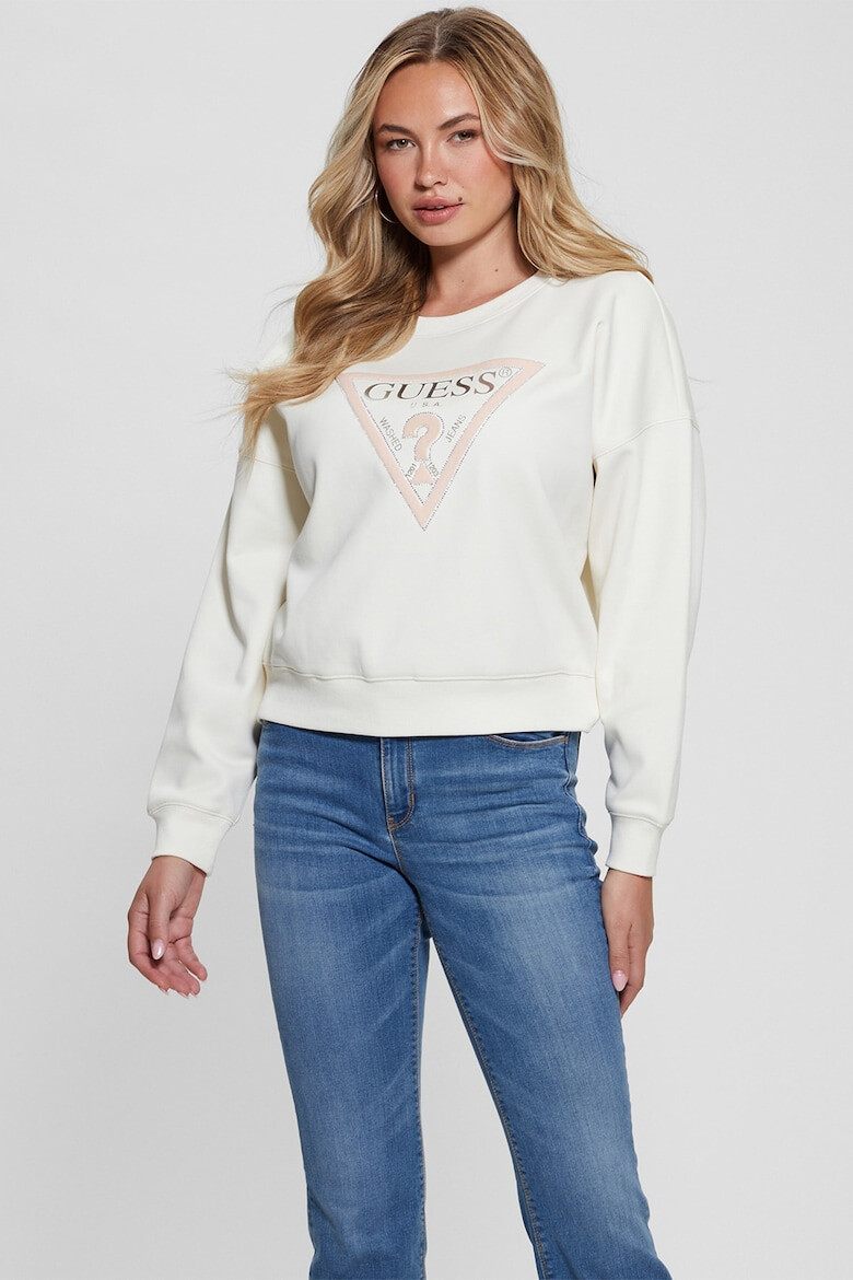 GUESS JEANS Bluza de trening cu imprimeu logo - Pled.ro