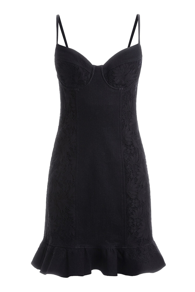 GUESS Rochie mini cu volane - Pled.ro