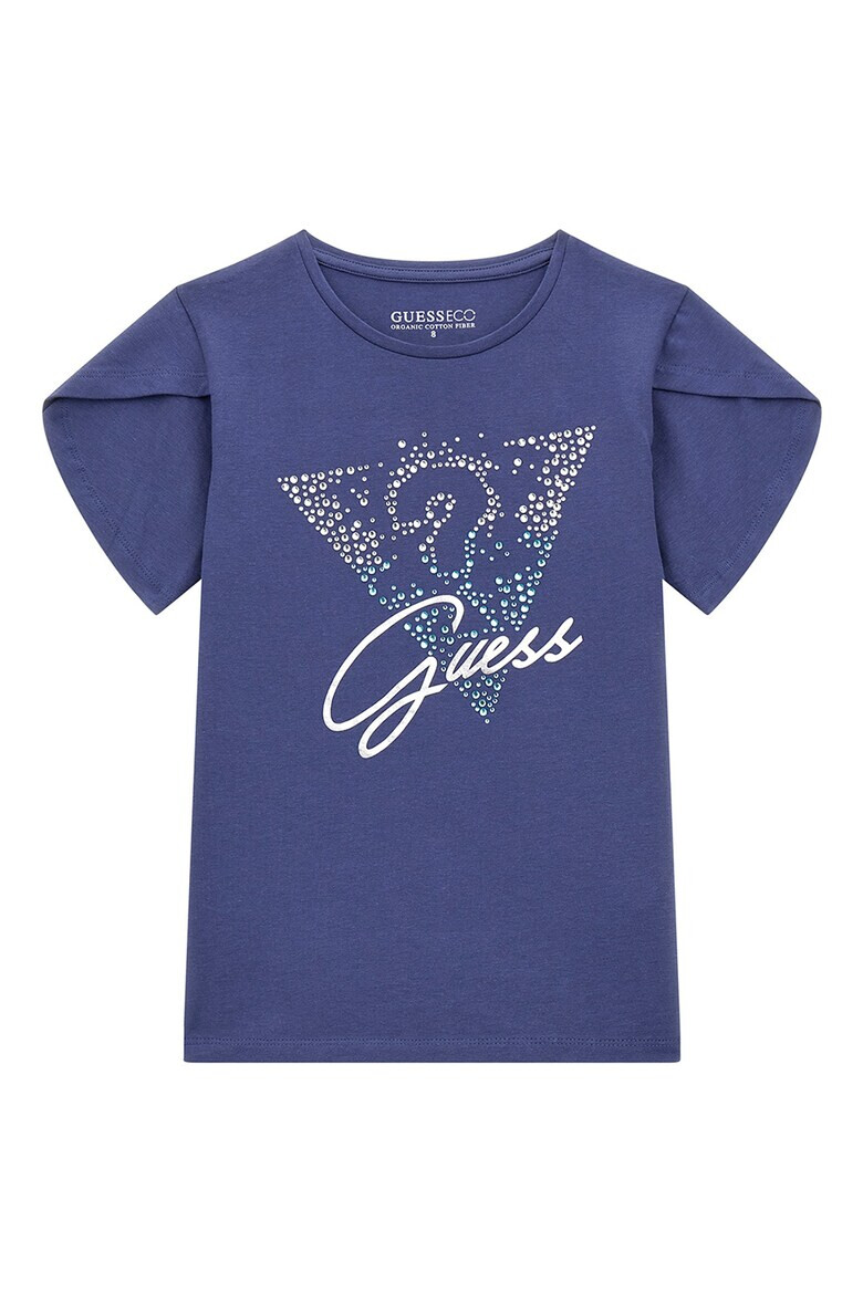 GUESS Tricou cu strasuri - Pled.ro