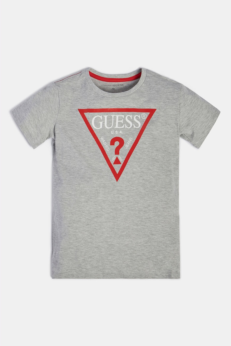 GUESS JEANS Tricou de bumbac organic cu imprimeu logo - Pled.ro