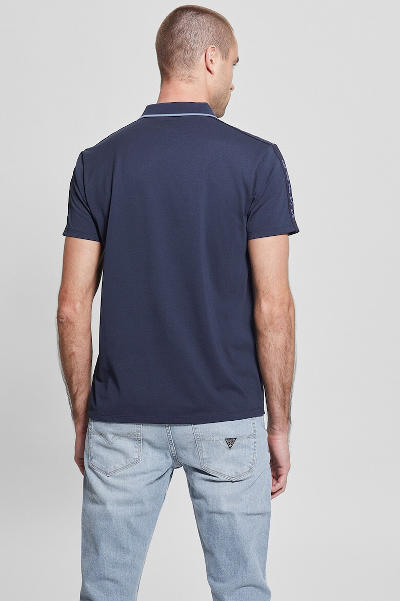 GUESS Tricou polo din material pique - Pled.ro