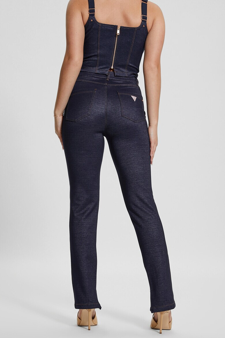 GUESS JEANS Pantaloni cu talie inalta si slituri laterale - Pled.ro