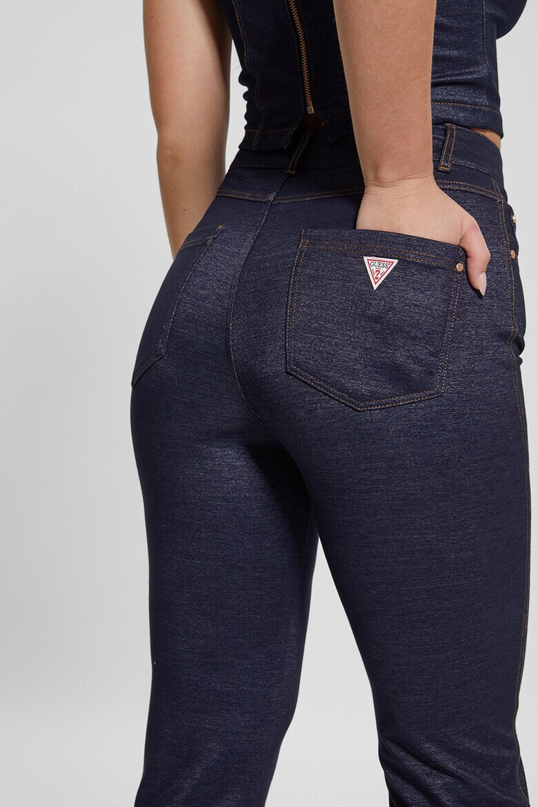 GUESS JEANS Pantaloni cu talie inalta si slituri laterale - Pled.ro