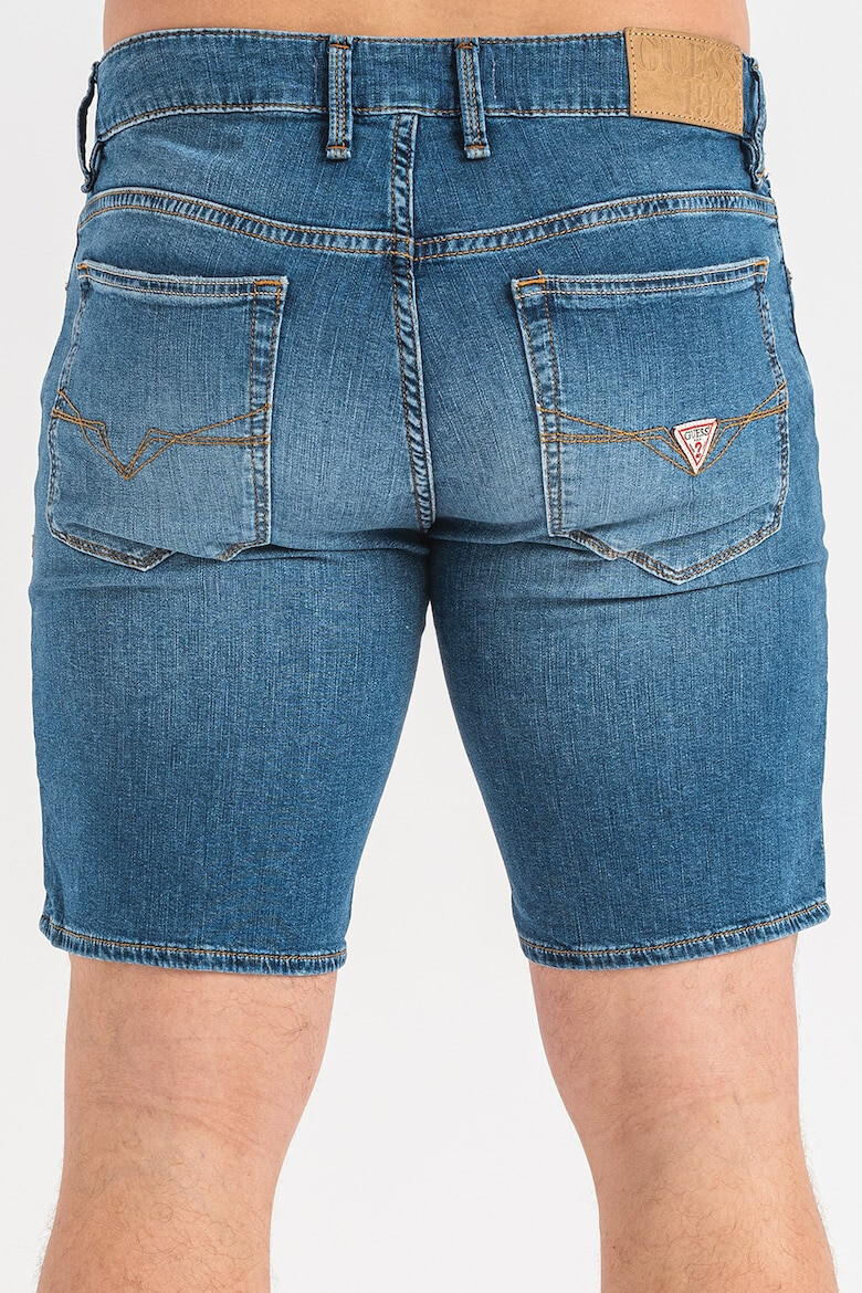 GUESS JEANS Pantaloni scurti din denim cu aspect decolorat - Pled.ro