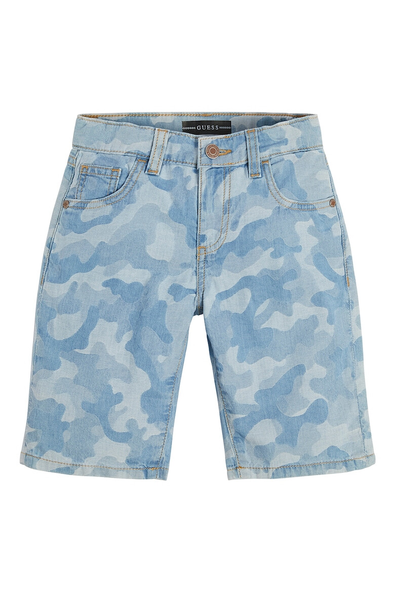 GUESS JEANS Pantaloni scurti din denim cu model camuflaj - Pled.ro