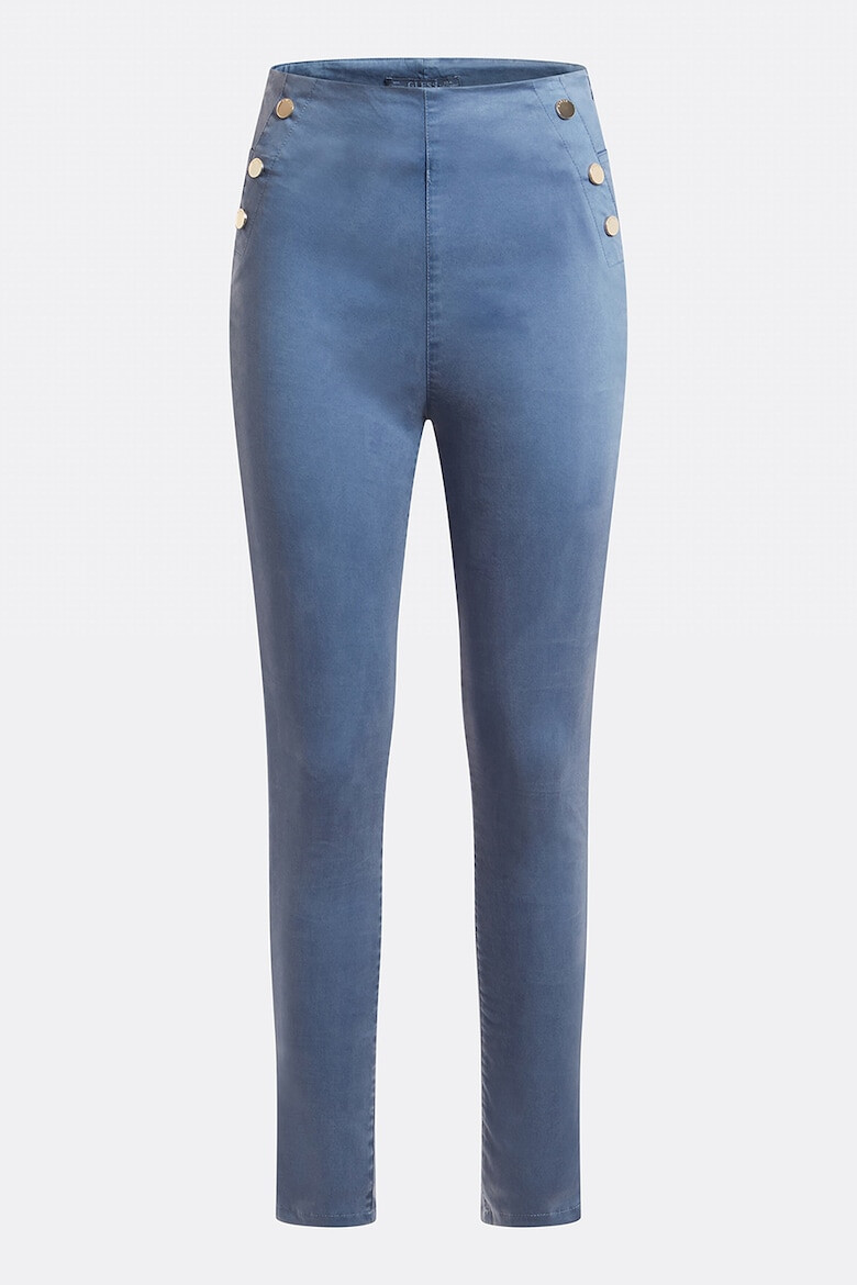 GUESS JEANS Pantaloni skinny din amestec de lyocell cu nasturi decorativi - Pled.ro