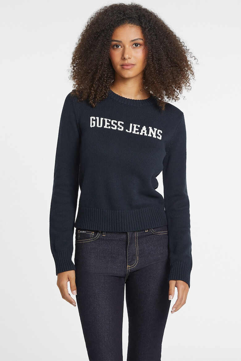 GUESS JEANS Pulover cu imprimeu logo - Pled.ro