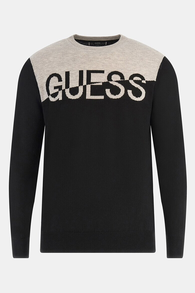 GUESS JEANS Pulover cu model logo - Pled.ro