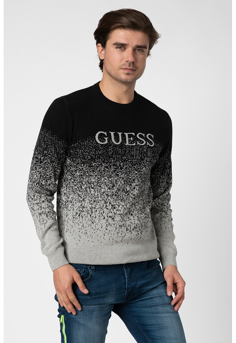 GUESS JEANS Pulover din tricot fin cu detaliu logo 11 - Pled.ro