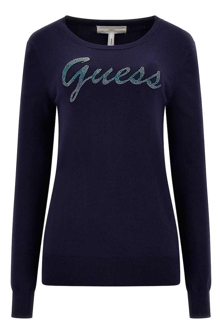 GUESS Pulover tricotat fin cu aplicatii de strasuri - Pled.ro