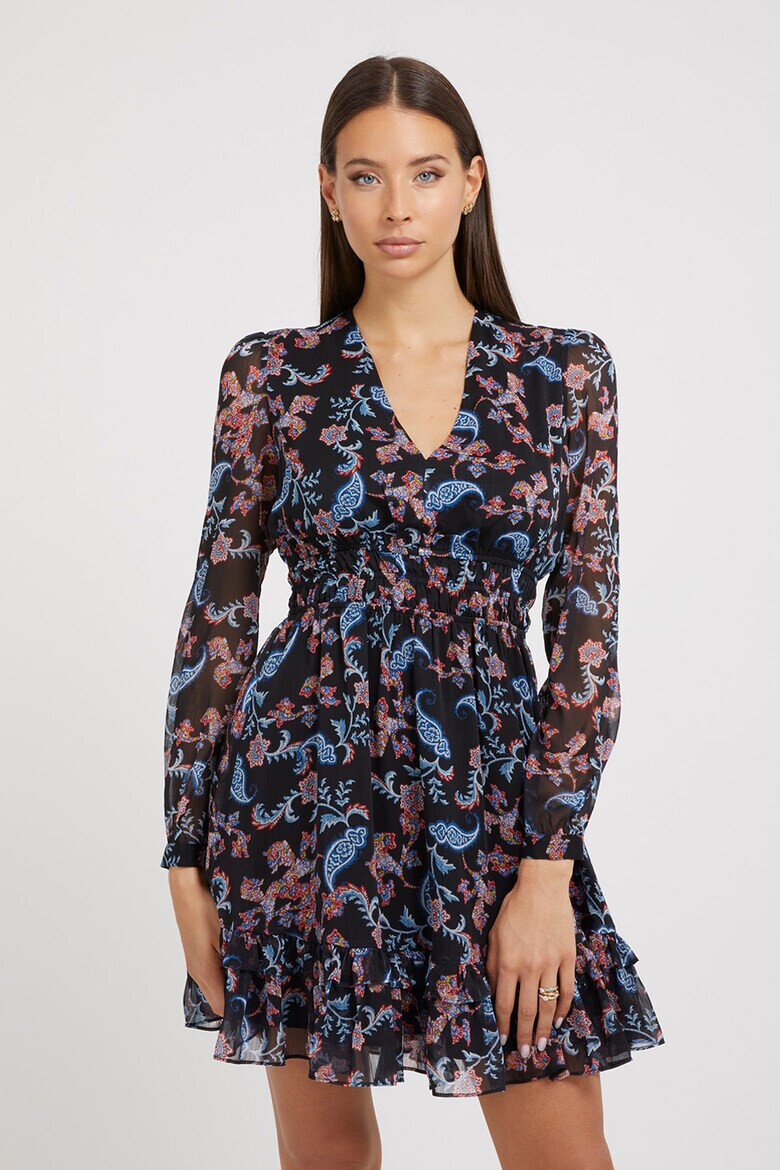 GUESS JEANS Rochie evazata cu imprimeu floral - Pled.ro