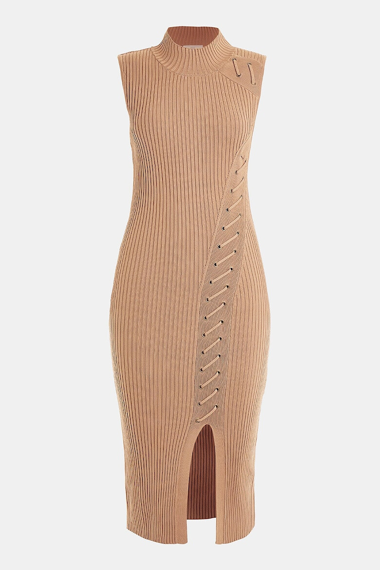 GUESS JEANS Rochie striata cu slit lateral - Pled.ro