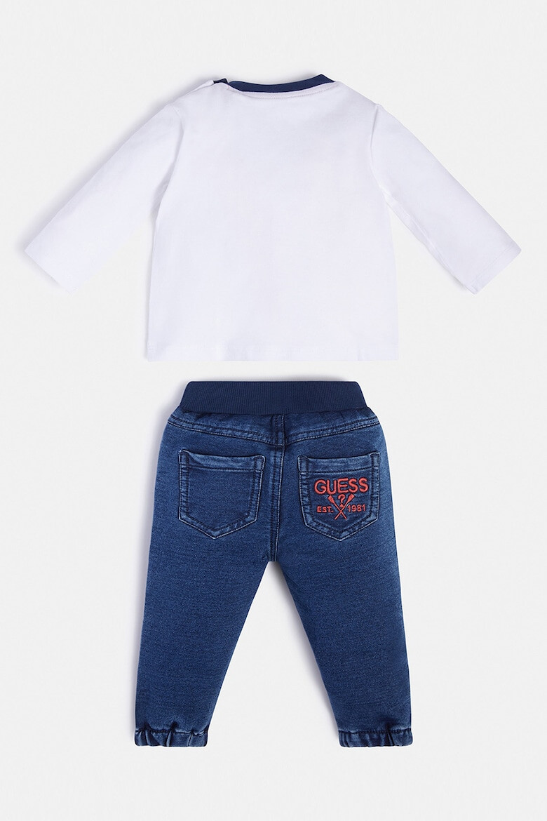 GUESS JEANS Set de bluza de bumbac si colanti - 2 piese - Pled.ro