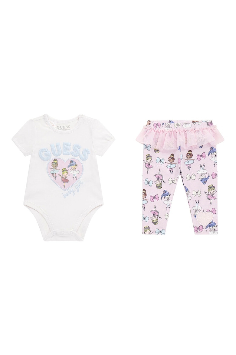 GUESS Set de body cu imprimeu si pantaloni - Pled.ro