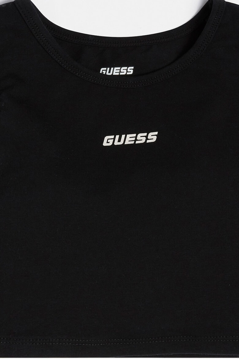 GUESS JEANS Top din amestec de bumbac cu logo - Pled.ro