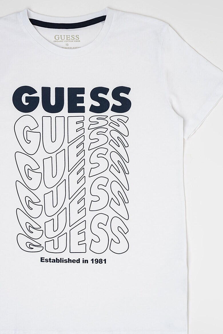 GUESS JEANS Tricou cu imprimeu logo - Pled.ro