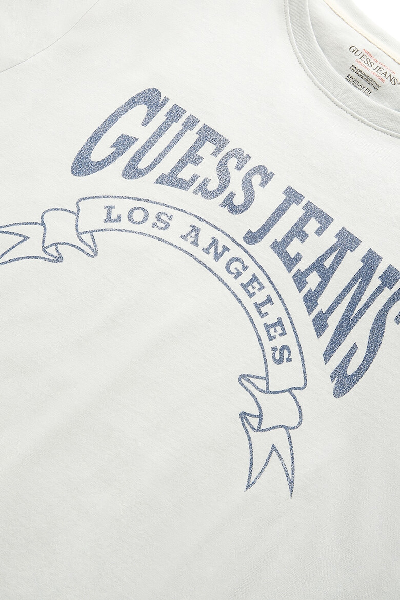 GUESS JEANS Tricou cu imprimeu logo - Pled.ro