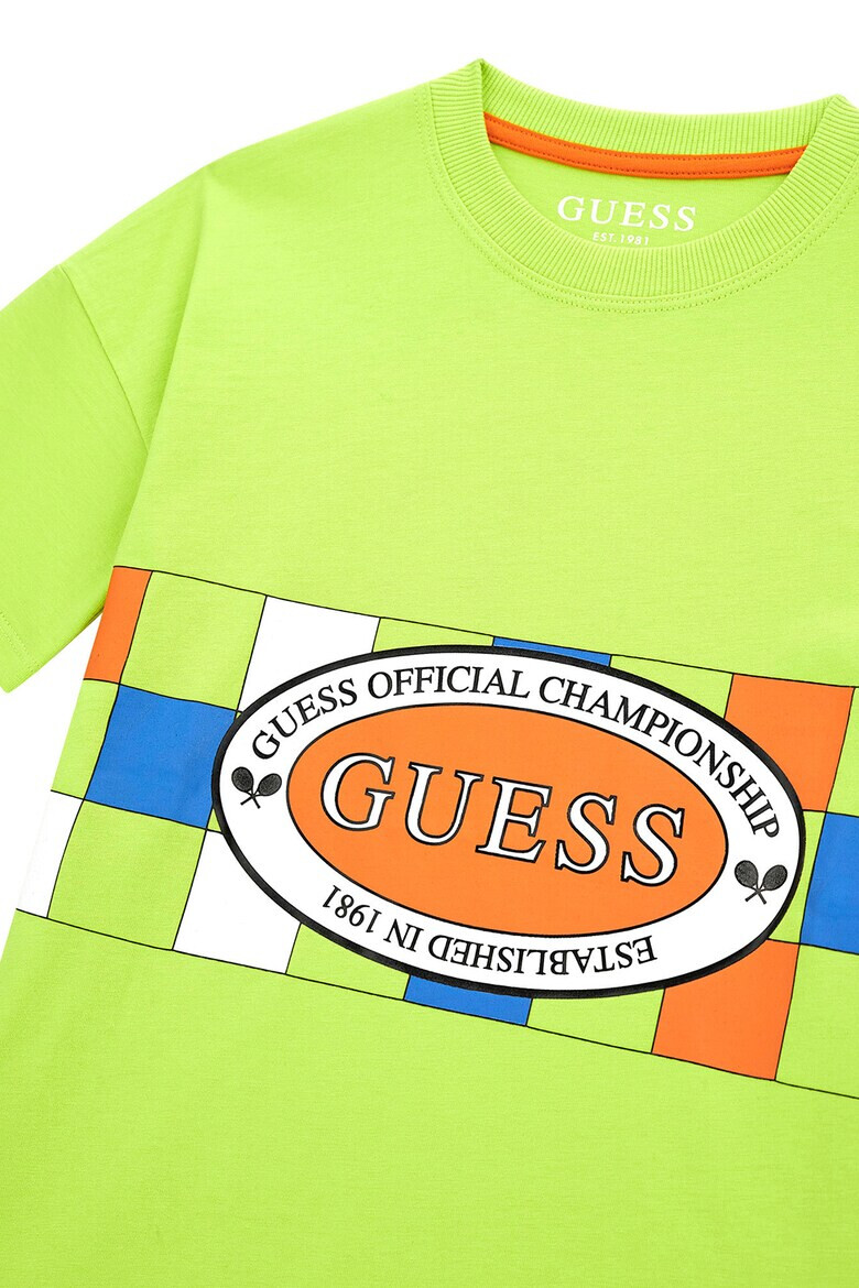 GUESS JEANS Tricou cu imprimeu logo - Pled.ro