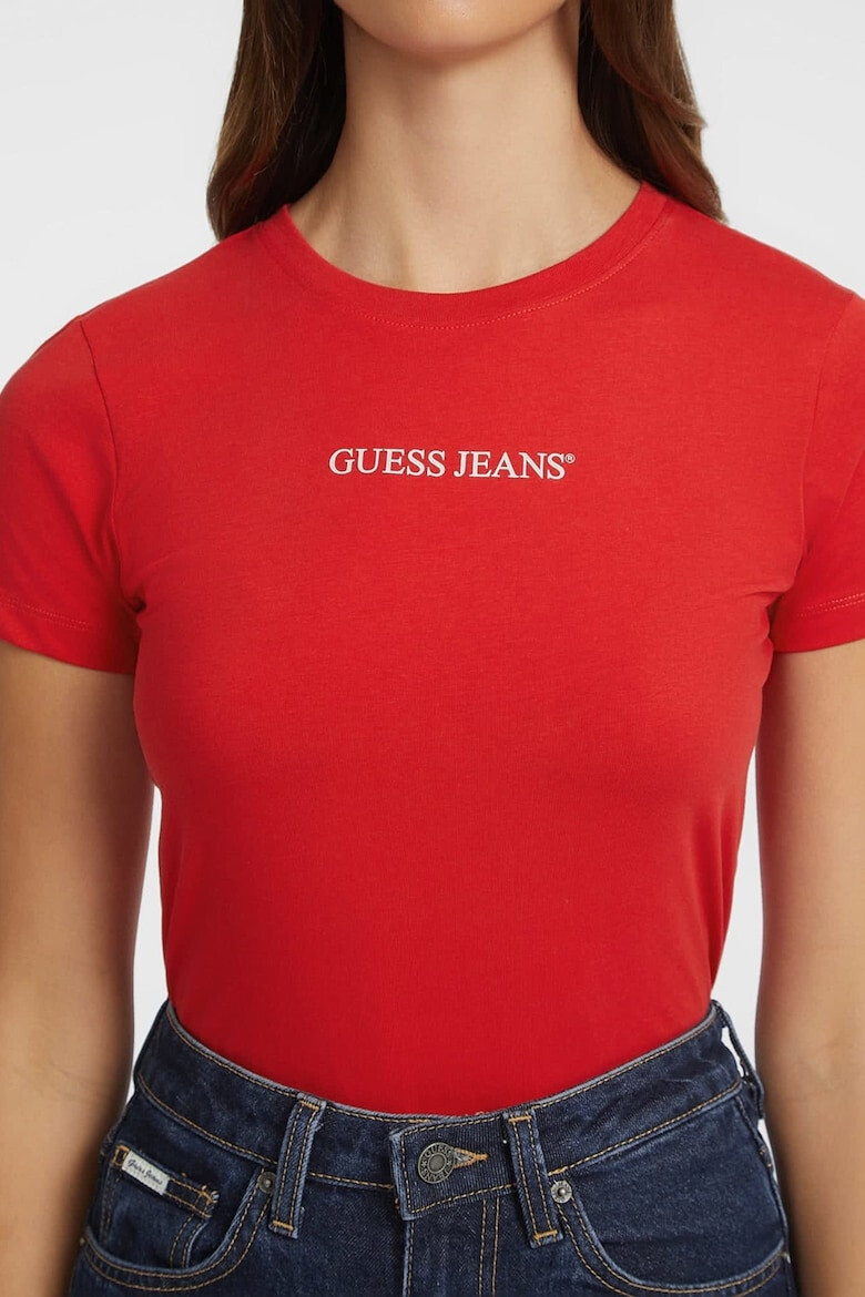 GUESS JEANS Tricou cu imprimeu logo - Pled.ro