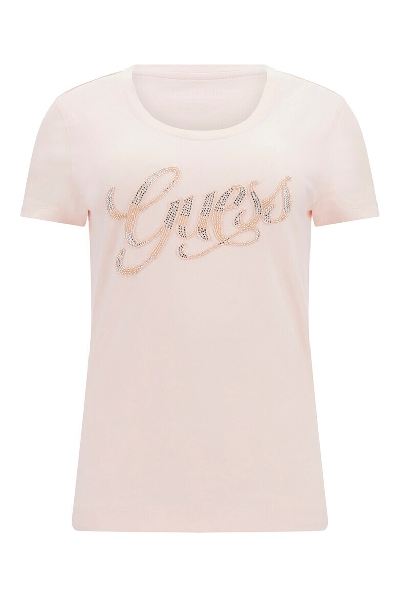 GUESS JEANS Tricou cu imprimeu logo - Pled.ro