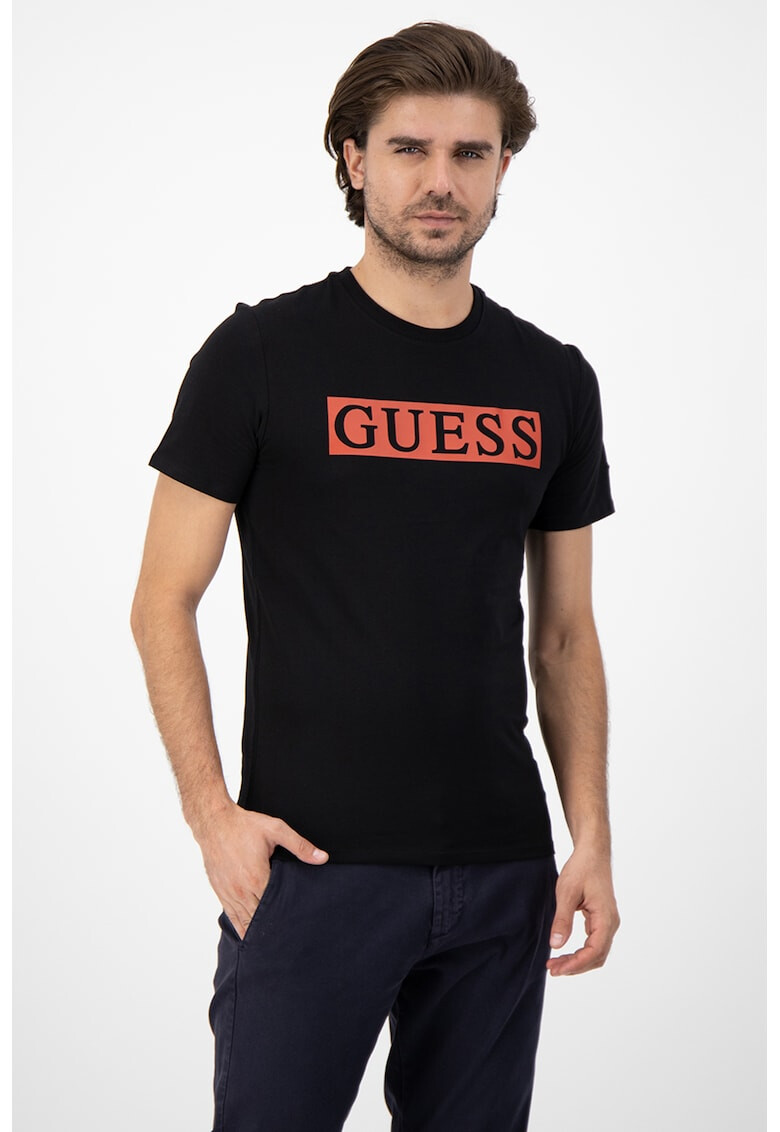 GUESS JEANS Tricou cu imprimeu logo 4 - Pled.ro