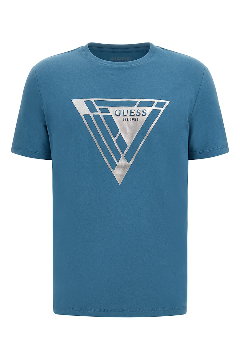 GUESS JEANS Tricou cu imprimeu metalizat - Pled.ro