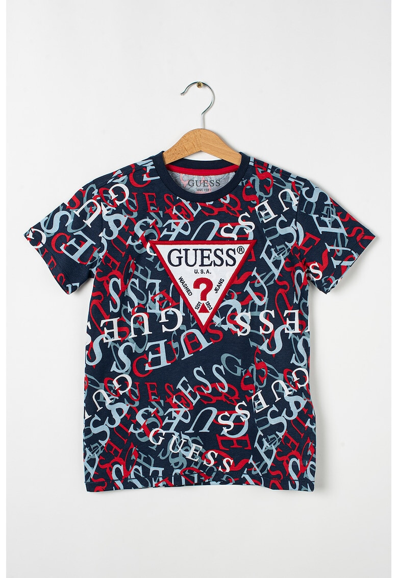 GUESS JEANS Tricou cu imprimeu si logo brodat - Pled.ro