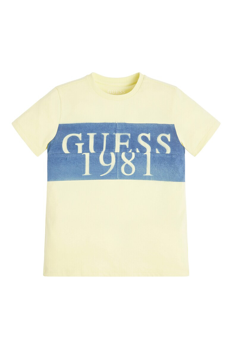 GUESS JEANS Tricou de bumbac cu imprimeu logo - Pled.ro