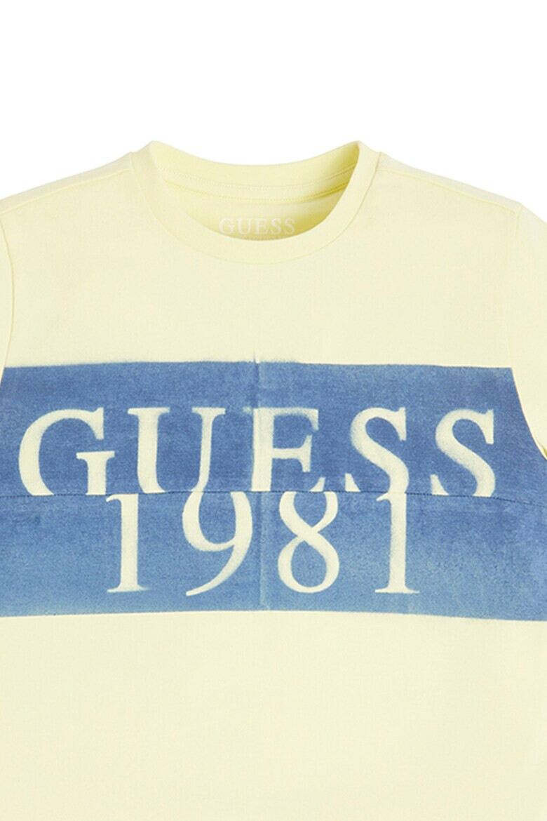 GUESS JEANS Tricou de bumbac cu imprimeu logo - Pled.ro