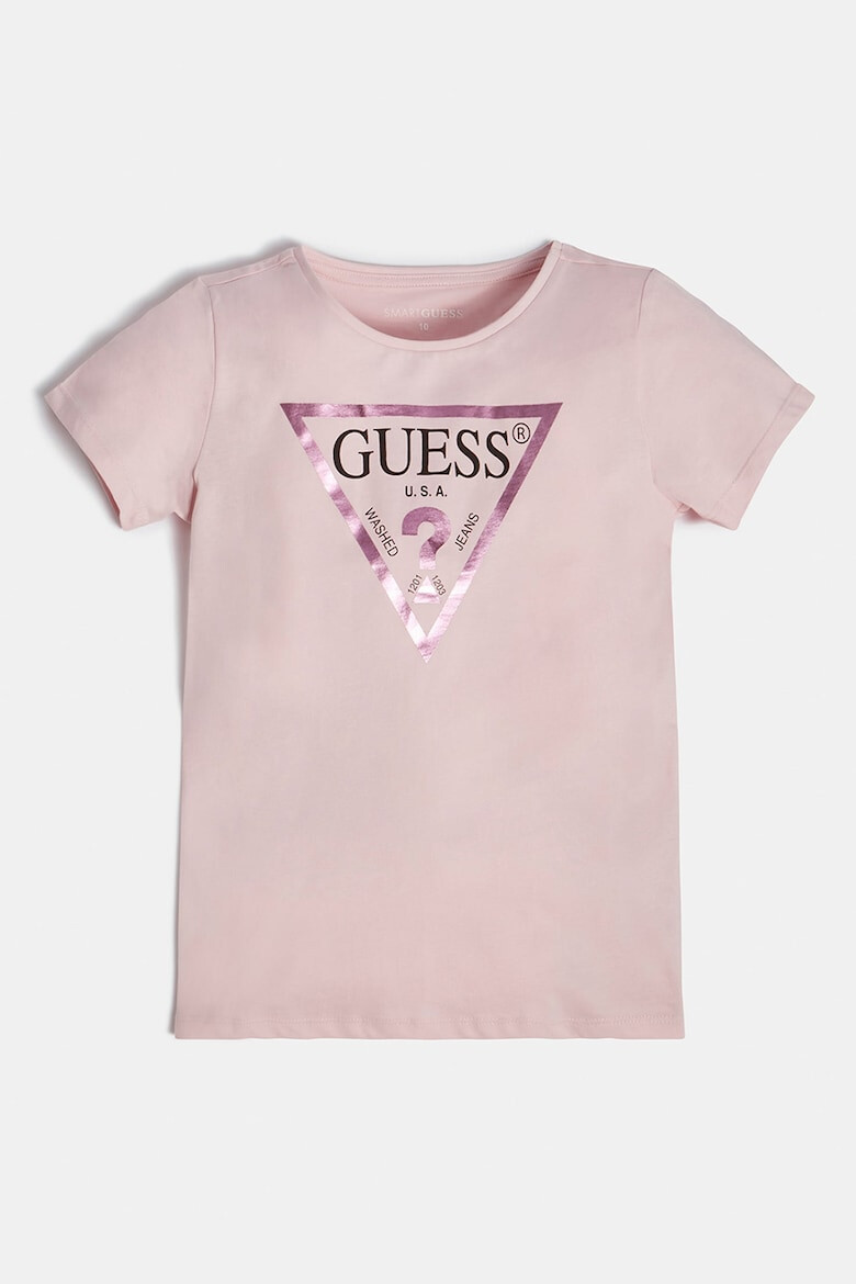 GUESS Tricou de bumbac cu imprimeu logo metalizat - Pled.ro