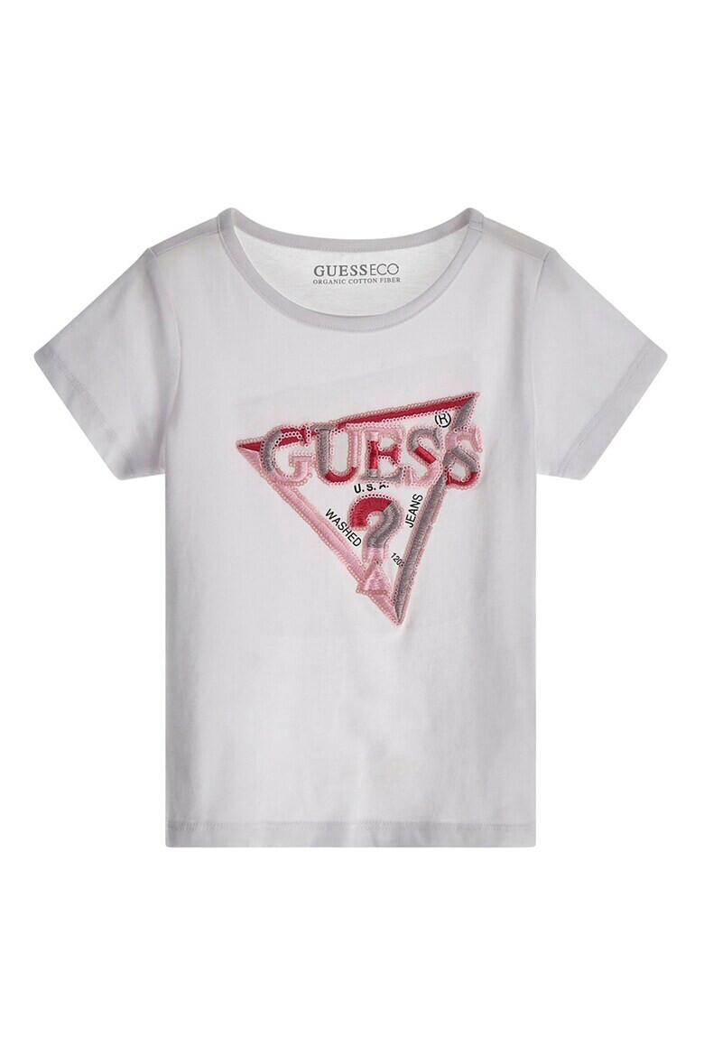 GUESS JEANS Tricou de bumbac cu logo - Pled.ro