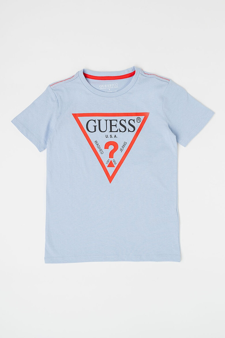 GUESS JEANS Tricou de bumbac organic cu imprimeu logo - Pled.ro