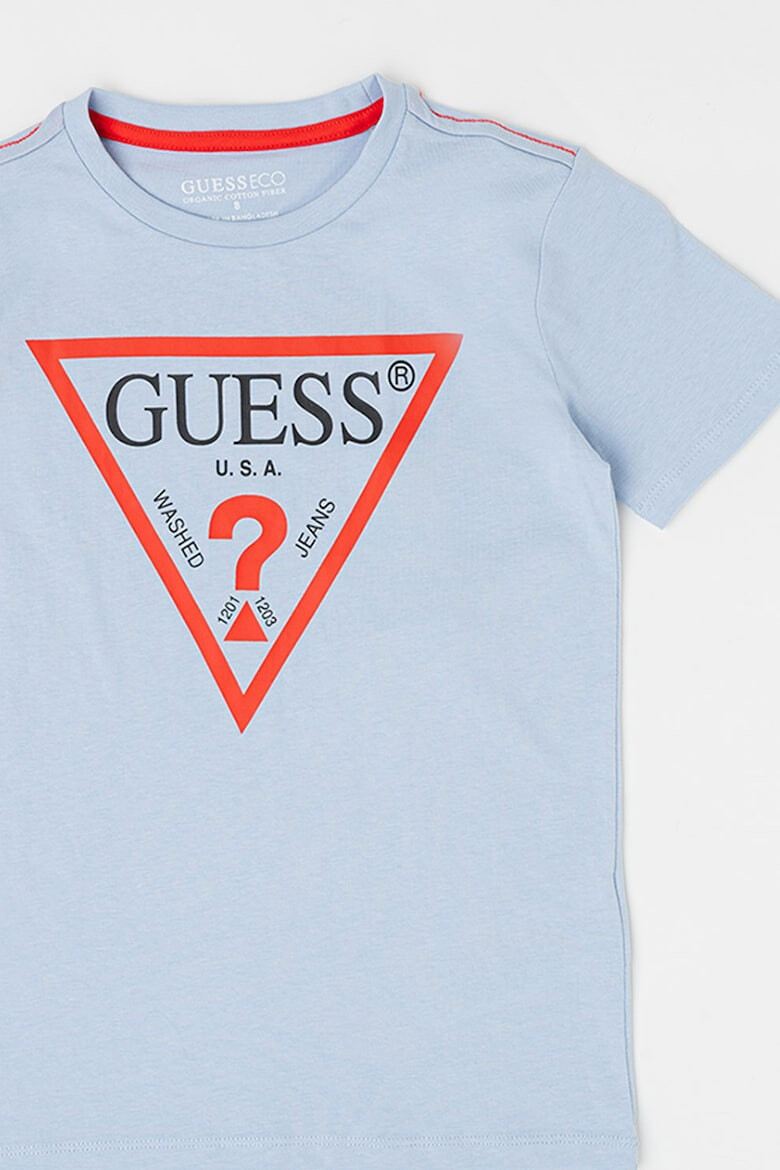 GUESS JEANS Tricou de bumbac organic cu imprimeu logo - Pled.ro