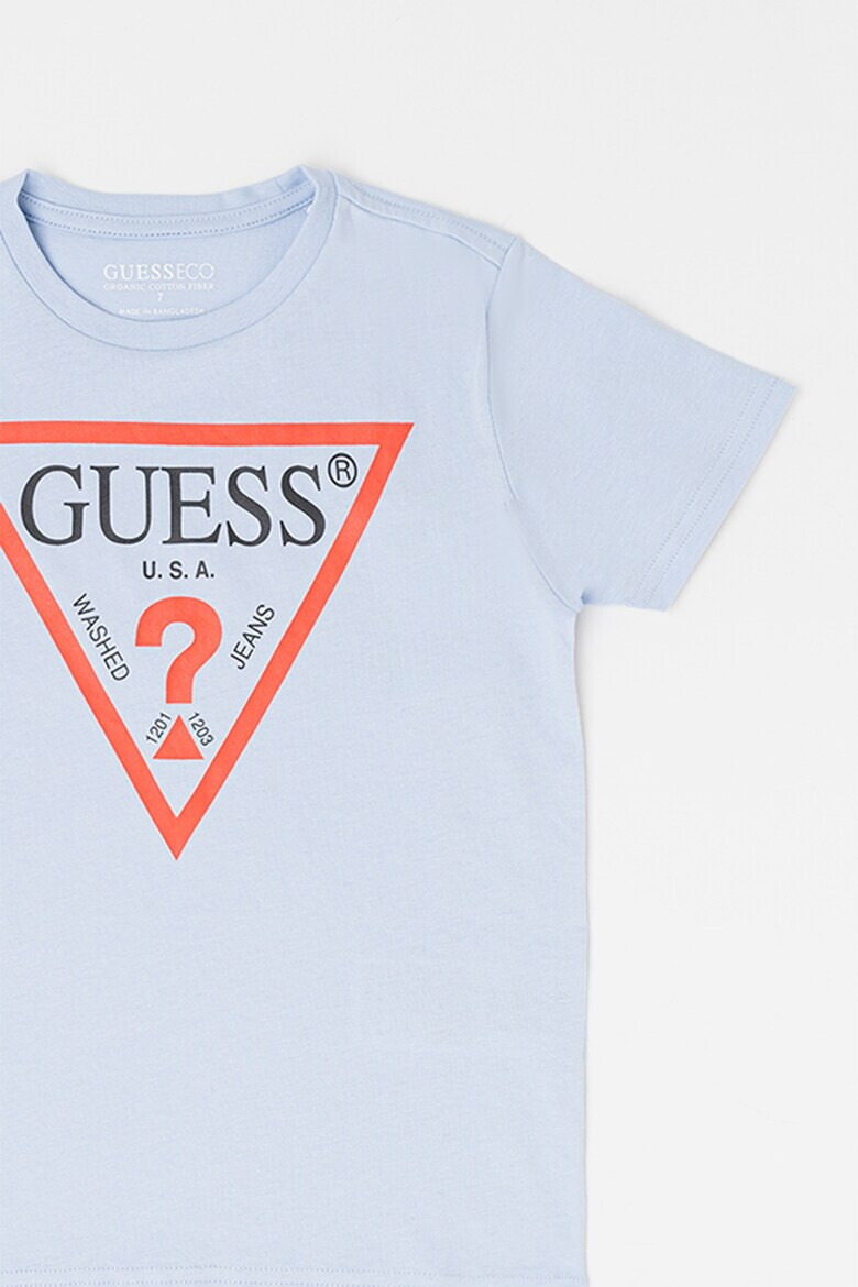 GUESS JEANS Tricou de bumbac organic cu imprimeu logo - Pled.ro