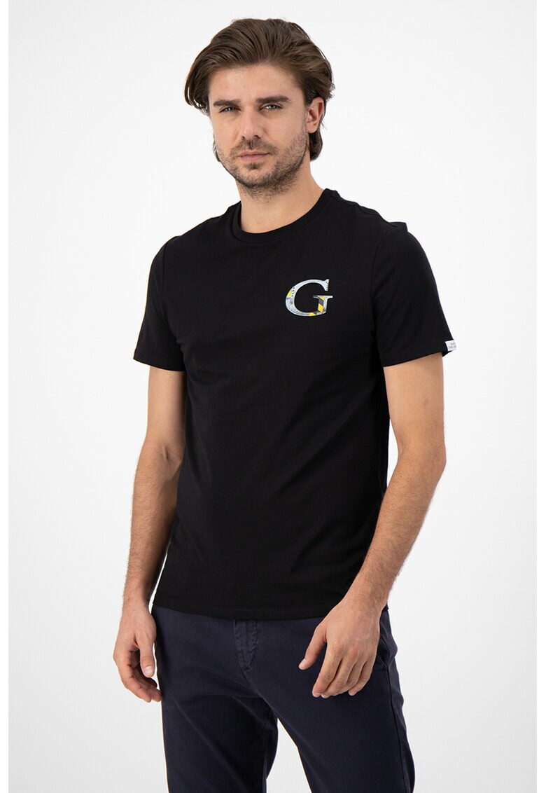 GUESS JEANS Tricou din amestec de bumbac cu detaliu logo - Pled.ro