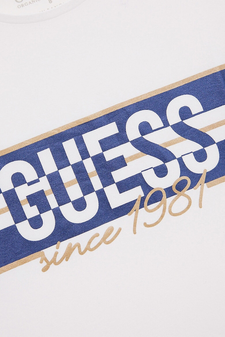 GUESS Tricou din amestec de bumbac cu imprimeu logo - Pled.ro