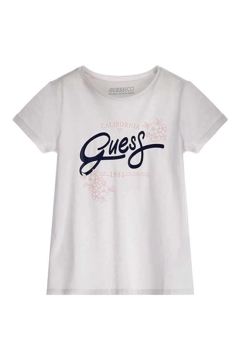 GUESS JEANS Tricou din amestec de bumbac cu logo - Pled.ro