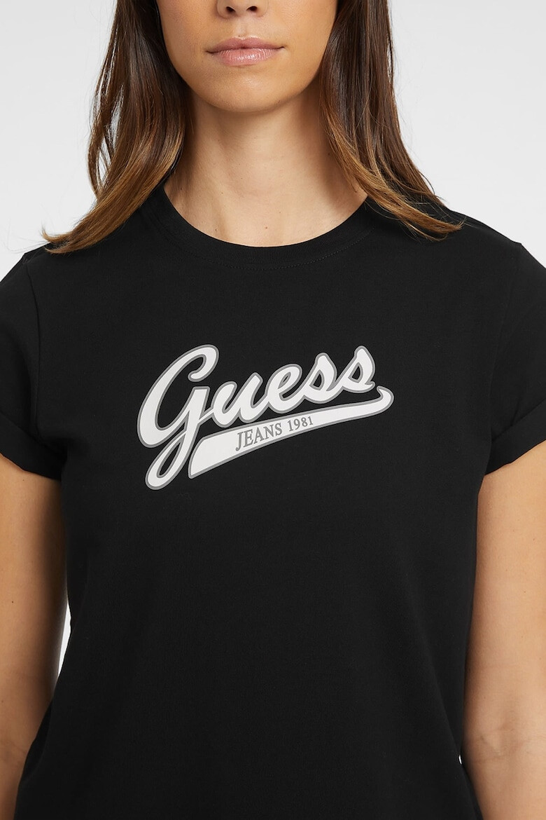 GUESS JEANS Tricou din amestec de bumbac cu logo - Pled.ro