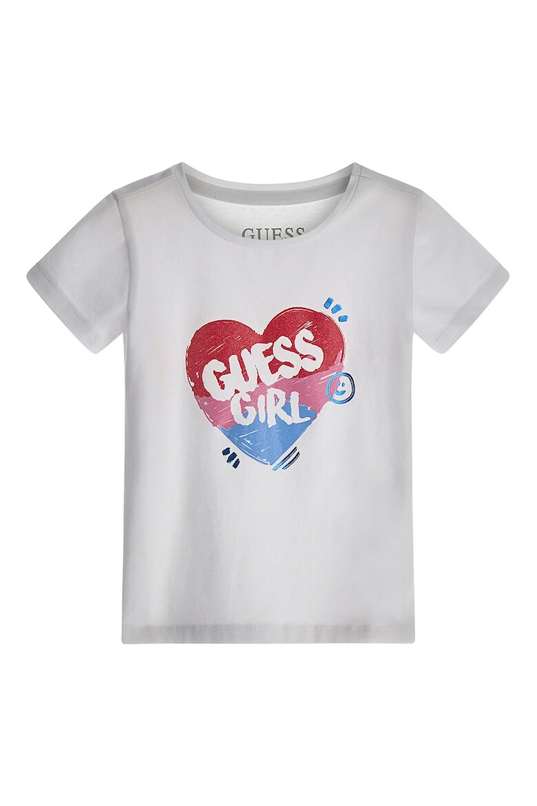 GUESS JEANS Tricou din amestec de bumbac cu logo - Pled.ro