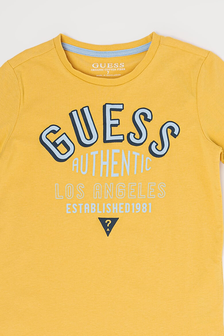 GUESS JEANS Tricou din bumbac cu imprimeu logo - Pled.ro